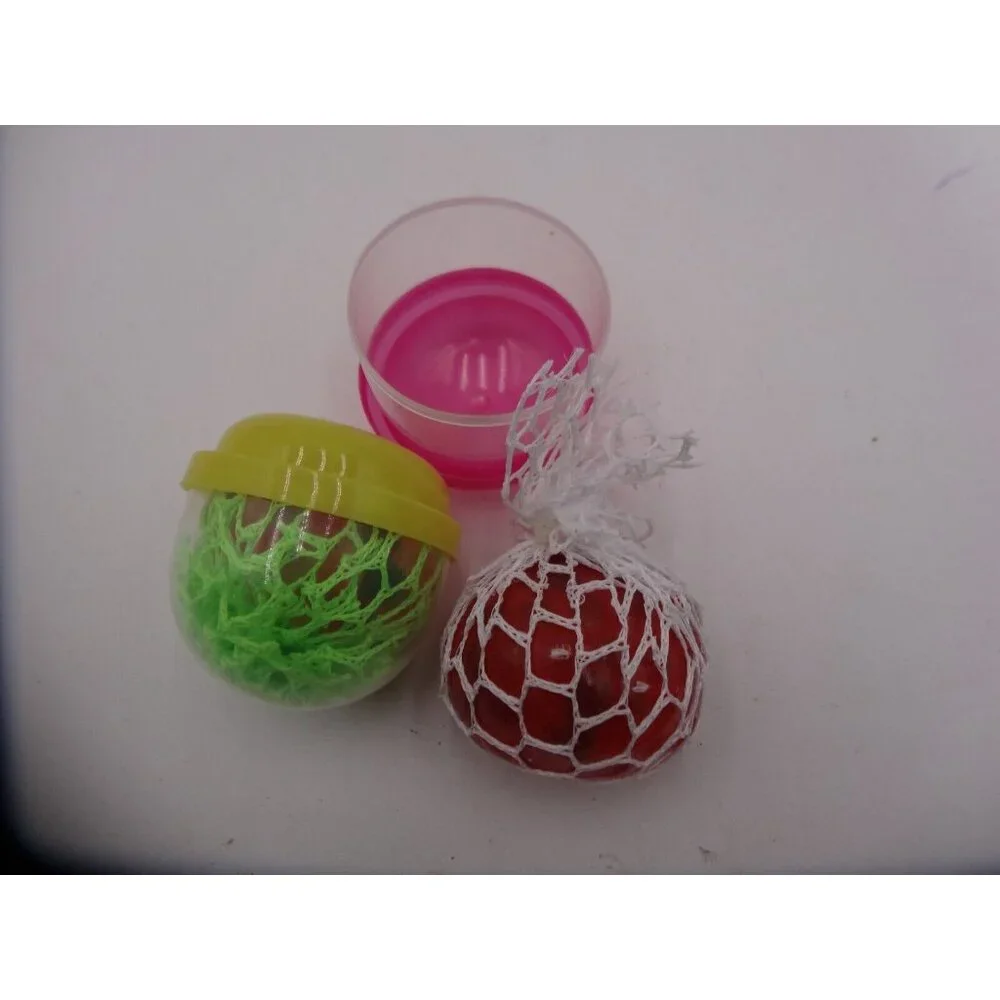 Psychedelic Ball Mesh Squeeze Ball Sensory Toys Anxiety Fidget Random Colors x 2